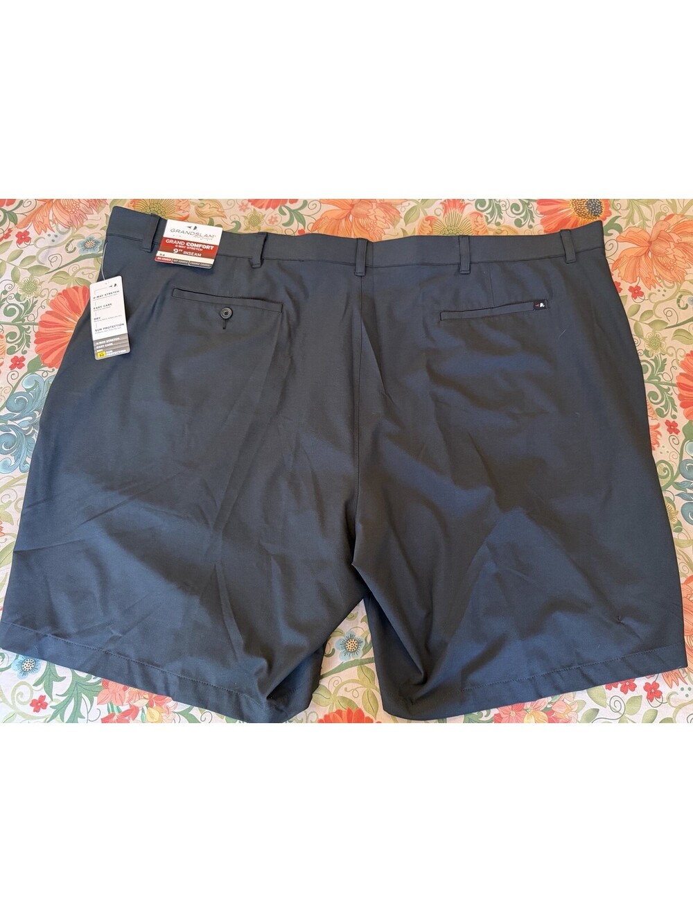 NWTS Grand Slam Comfort Golf Shorts Performance Black 9” Inseam Men’s 54